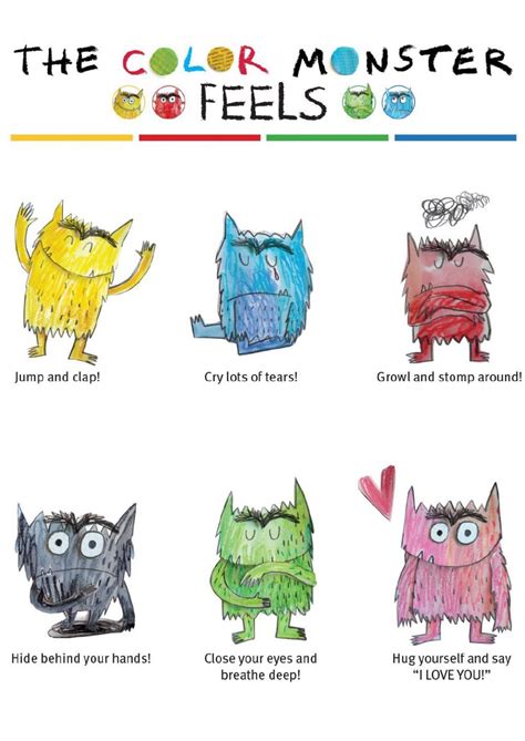 The Color Monster Printables